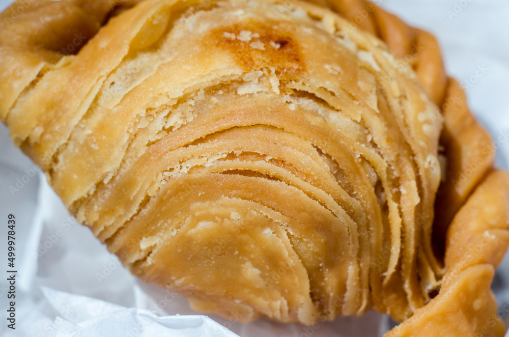 Fototapeta premium CLose up of curry puff.