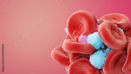 Blood clot, illustration photo