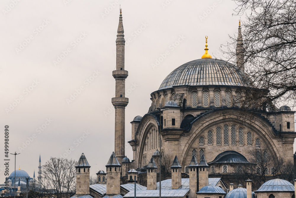 Fototapeta premium The Nuruosmaniye Mosque Istanbul Turkey, Nuruosmaniye Camii.