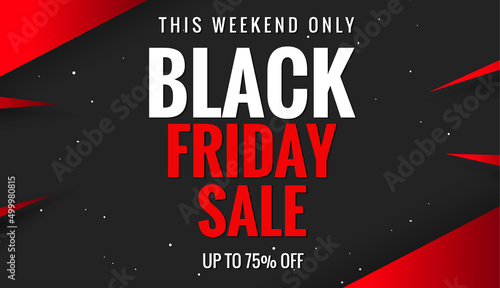 Black Friday sale banner template design