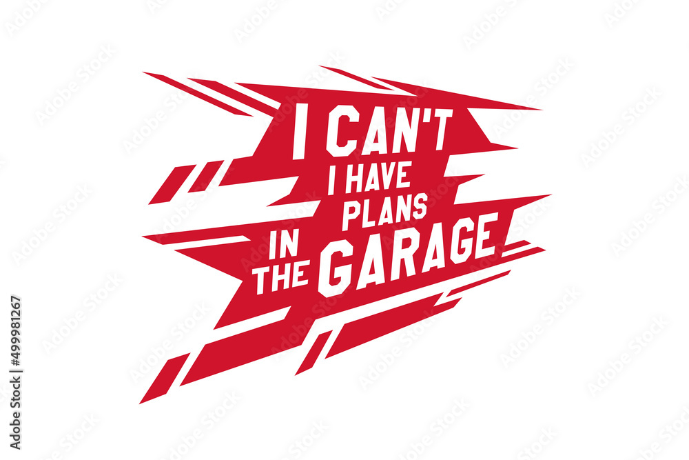Plans In The Garage vector lettering Plans In The Garage vector lettering