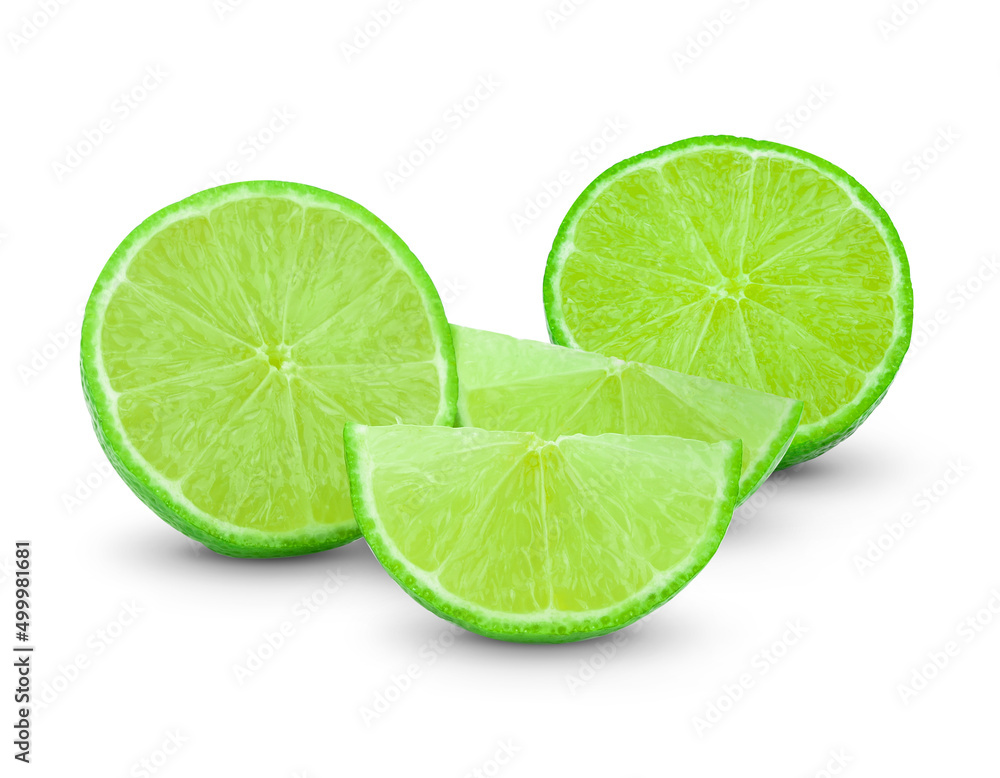 Citrus lime fruit isolated on white background cutout. Citrus lime fruit isolated on white background cutout.