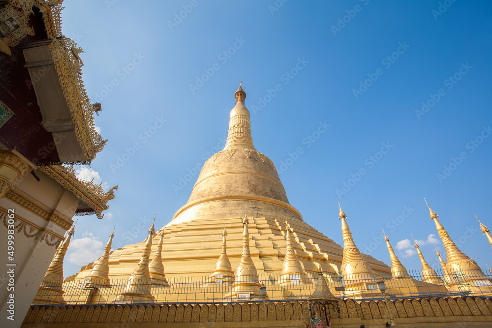 Shwemawdaw Pagoda, It's often referred to as the Golden God Temple. At 375 feet in height and the tallest pagoda in Myanmar