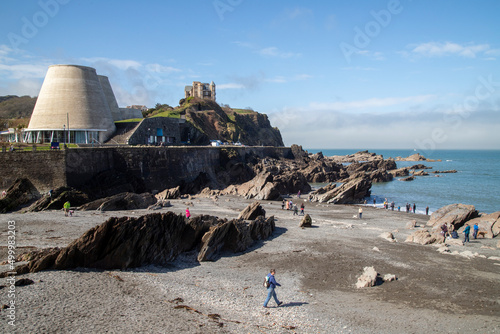 Museum and Main Beach, Ilfracombe, Devon, UK photo