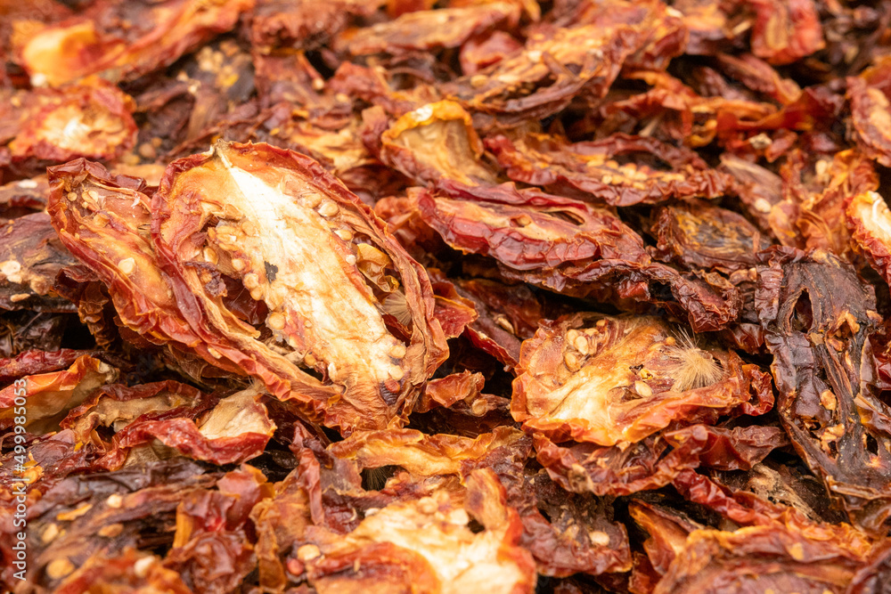 Dried paprika close up Dried paprika close up
