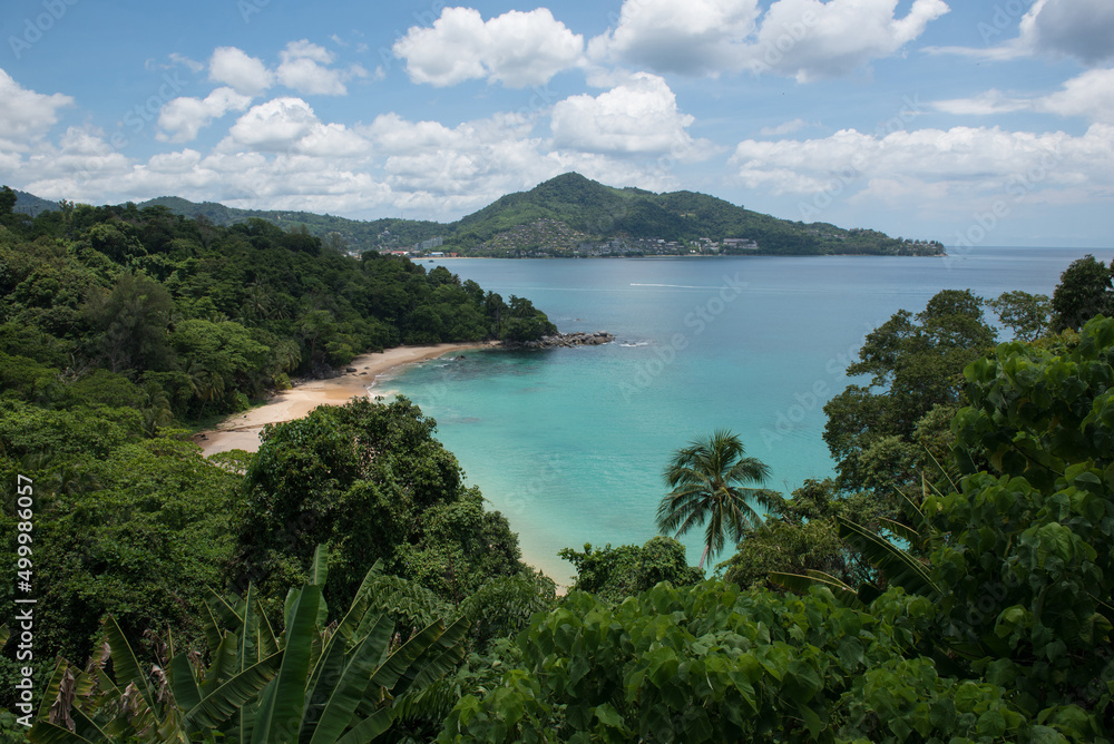 Laem Sing beach,Phuket province,Thailand.Attractive place for travelers.