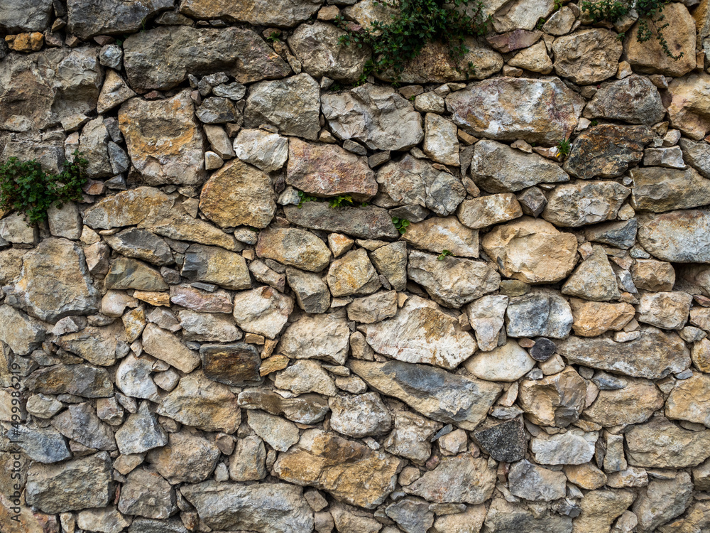 imagen textura pared de piedra con piedras de distintos tamaños y colores imagen textura pared de piedra con piedras de distintos tamaños y colores