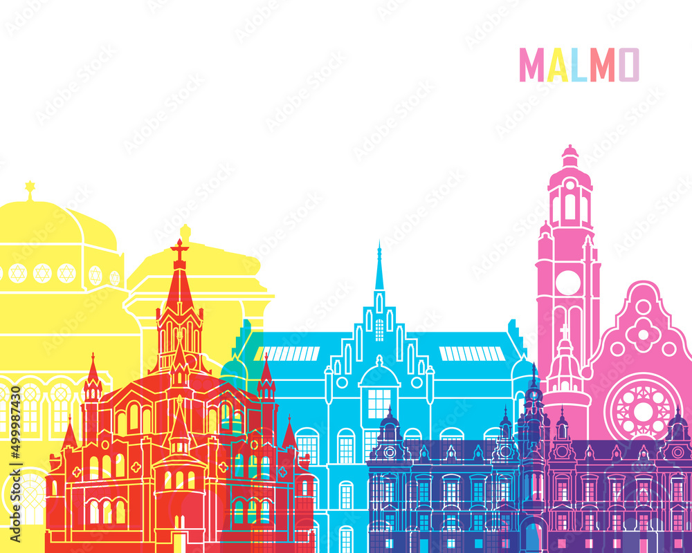 Malmo skyline pop