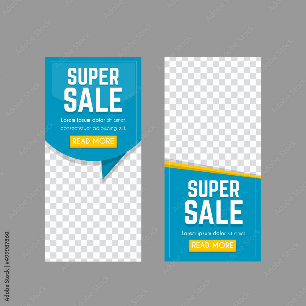 Obraz premium Sale banner template design, Super sale special offer. 