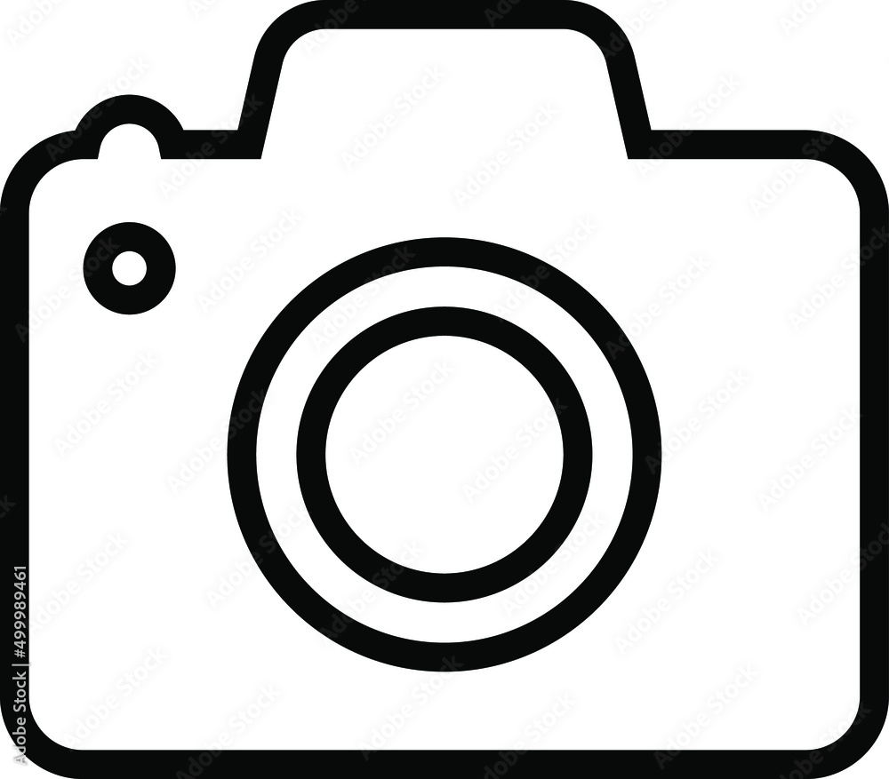 Photo camera icon, Photo camera in flat style, Photo camera vector illustration on white background.