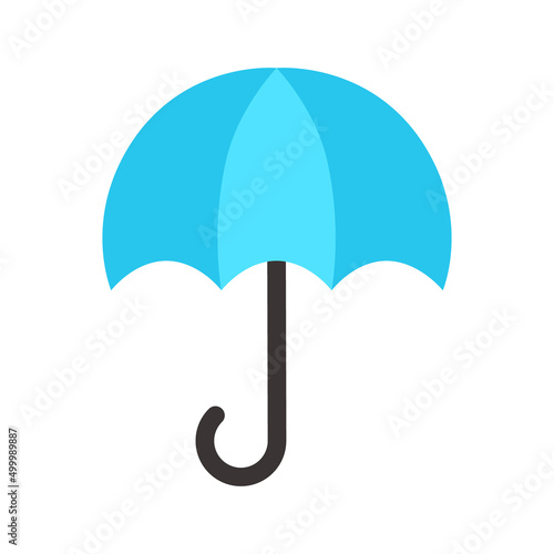 お天気アイコン　傘　雨　ベクターイラスト素材