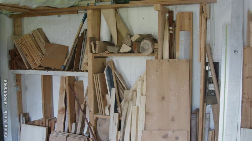 collection of wooden pieces in carpenters workshop collection of wooden pieces in carpenters workshop