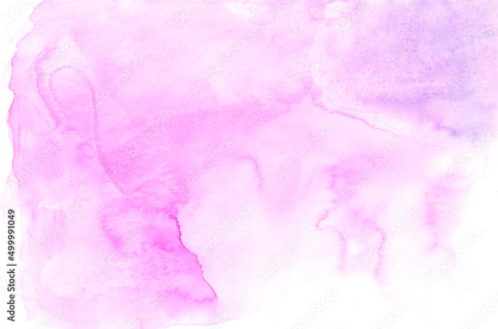 pink abstract watercolor hand drawn background