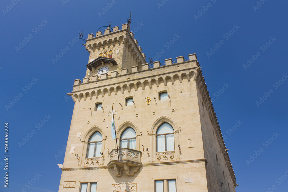Palazzo Pubblico in sunny day in San Marino Palazzo Pubblico in sunny day in San Marino