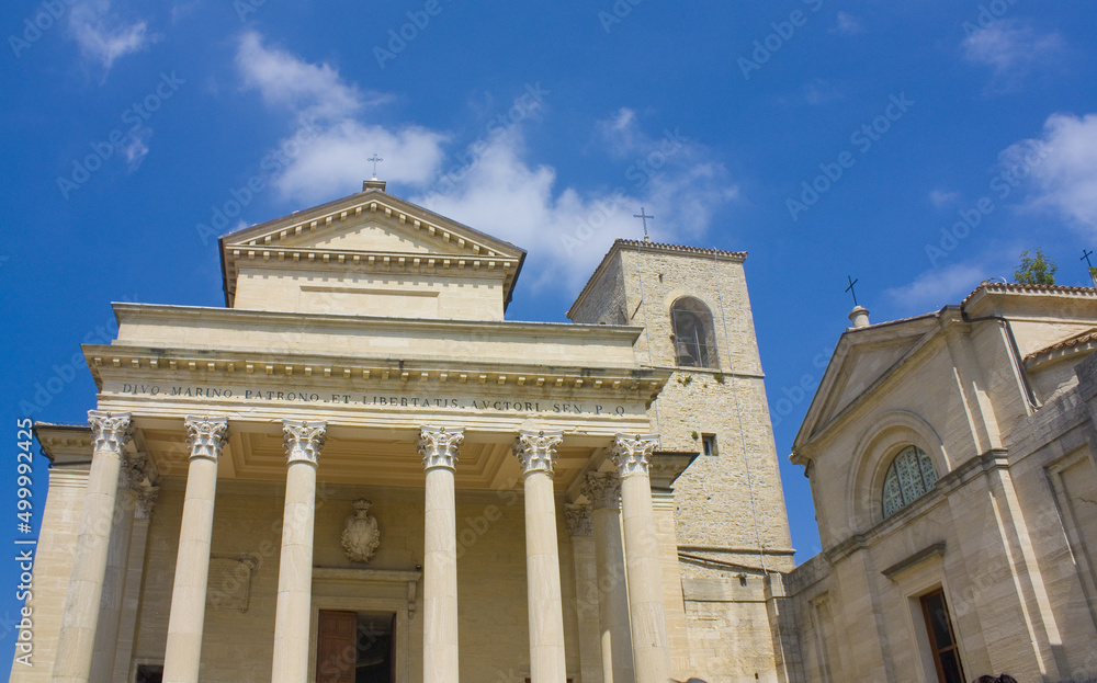 Basilica (Basilica di San Marino) in Old Town of San Marino