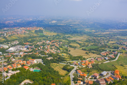 Panoramic view of historical architecture of San Marino country © Lindasky76
