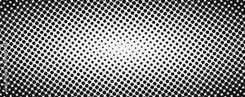 Black and white retro comic pop art background with halftone dots design, vector illustration template