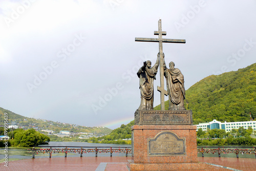 Monument to Peter and Paul, in Petropavlovsk-Kamchatsky. Russia photo