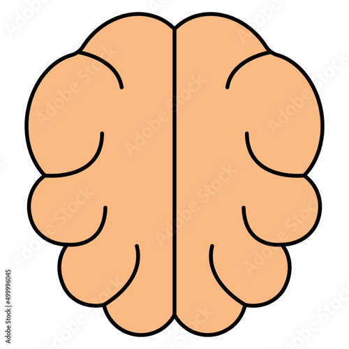 Modern design icon of brain