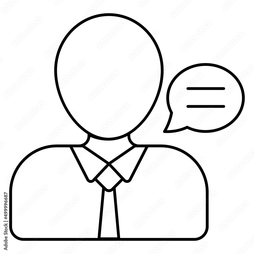 Modern design icon of user communication