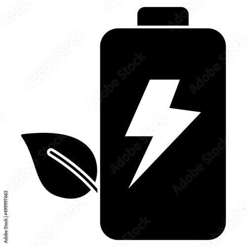 solid design icon of mobile battery