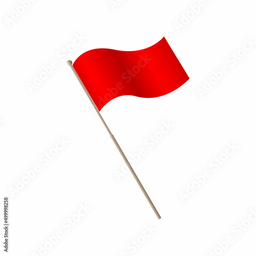 Red flag symbol for your illustration