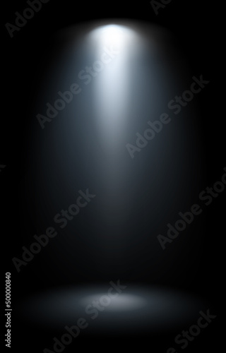 Flashlight beam effect. Realistic light. Illumination mockup