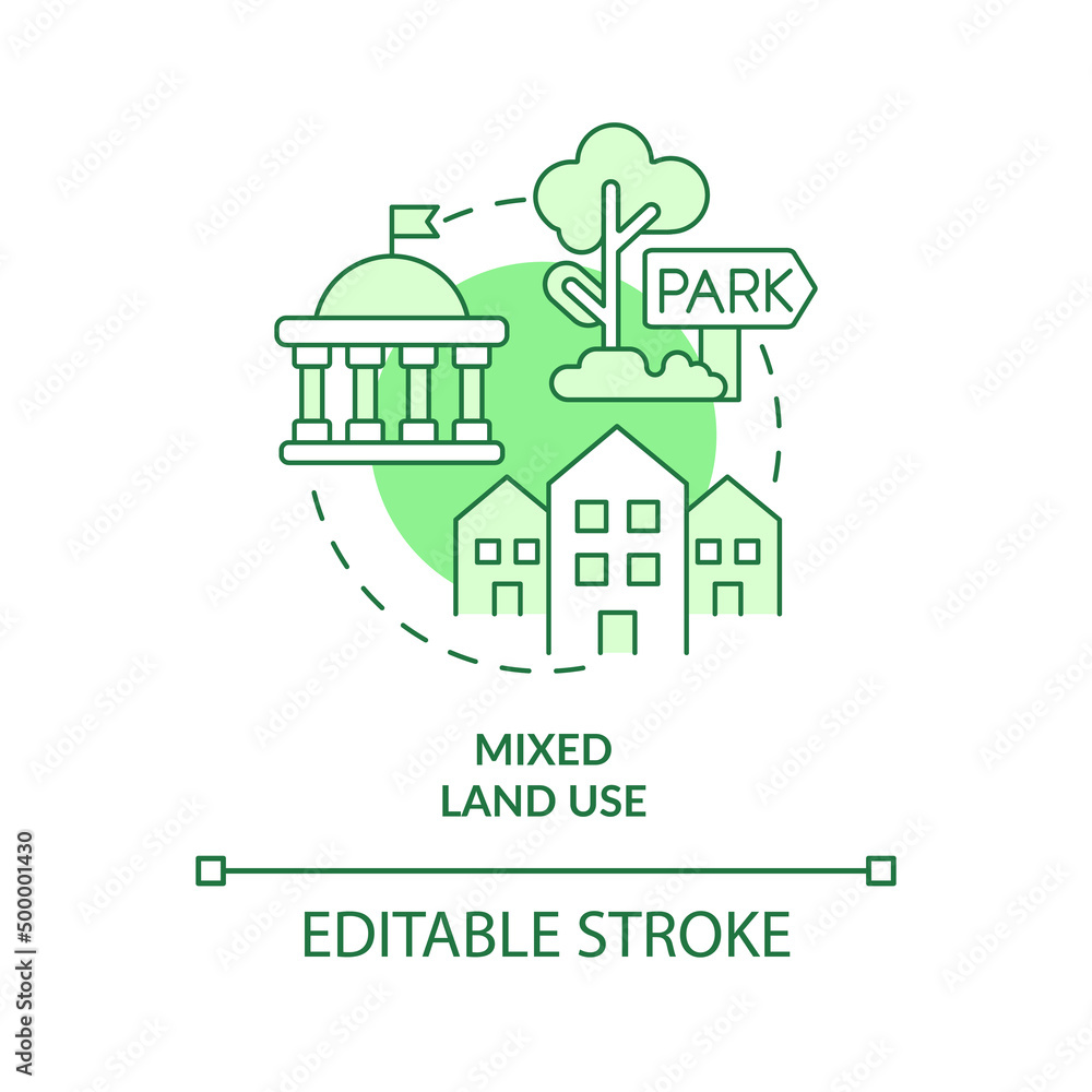 Vecteur Stock Mixed Land Use Green Concept Icon Creating Eco friendly vecteur-stock-mixed-land-use-green-concept-icon-creating-eco-friendly