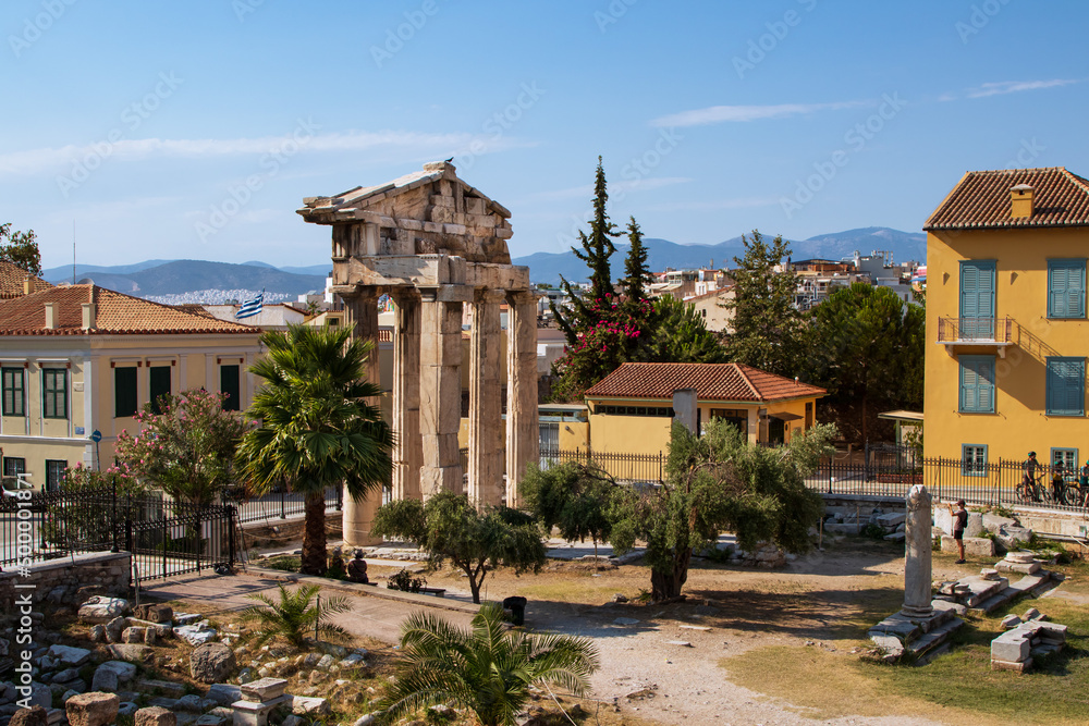 Columns, entrance to acropolis, Athens