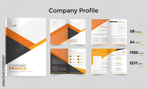 Company profile or Business Profile Brochure Design Corporate and professional company profile Template premium Vector Premium Template For Your Business