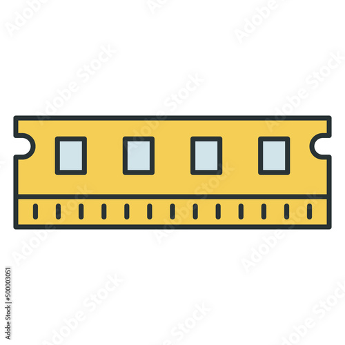 Computer Ram Vector icon which is suitable for commercial work