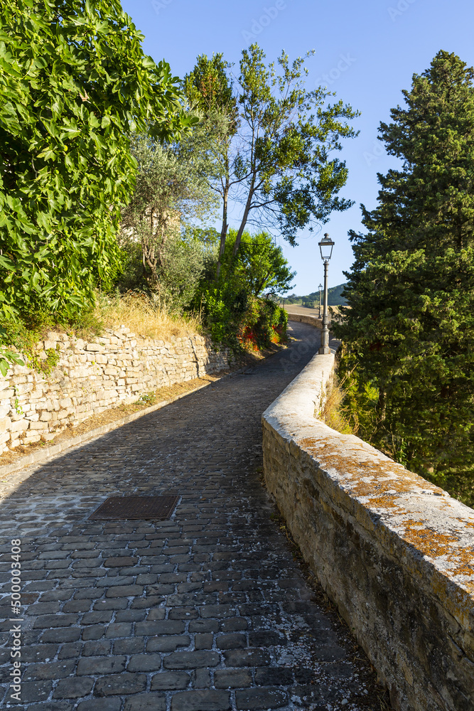 View of the little town of Serra san Quirico View of the little town of Serra san Quirico