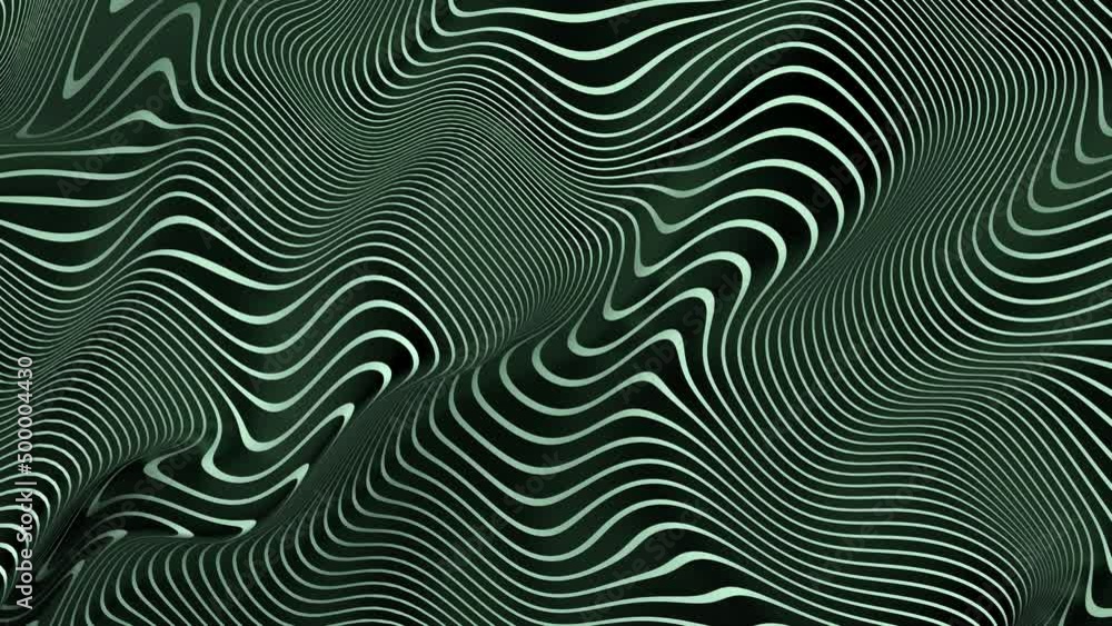 fond abstrait avec lignes qui ondulent - rendu 3D