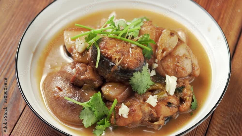 Special home-cooked dish braised monkfish cooking process Special home-cooked dish braised monkfish cooking process