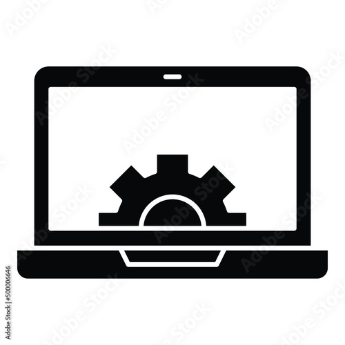 Online configuration Vector icon which is suitable for commercial work

