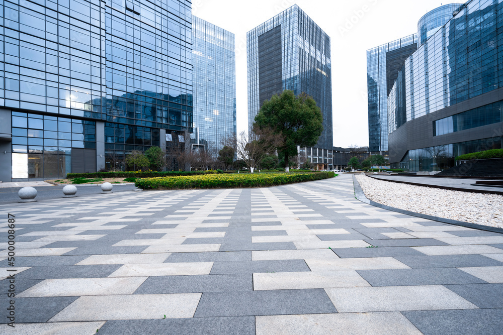 Urban modern commercial buildings and space platforms - background pictures of automobile advertisements Urban modern commercial buildings and space platforms - background pictures of automobile advertisements