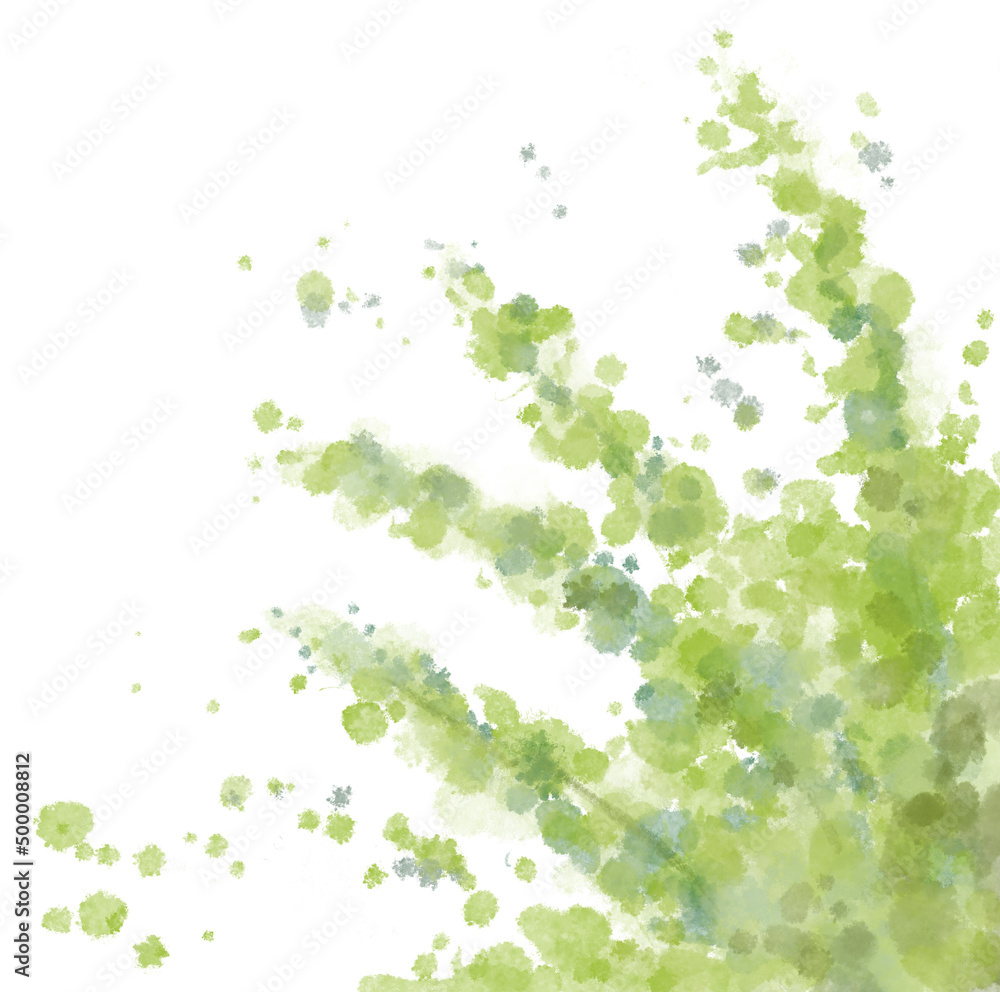 green lush rainy season leaves soft pastel painting orament decoration copy space green lush rainy season leaves soft pastel painting orament decoration copy space