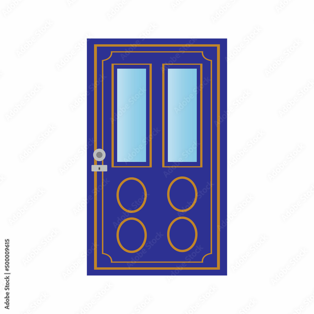 Modern doors front entrance doors house vector Modern doors front entrance doors house vector