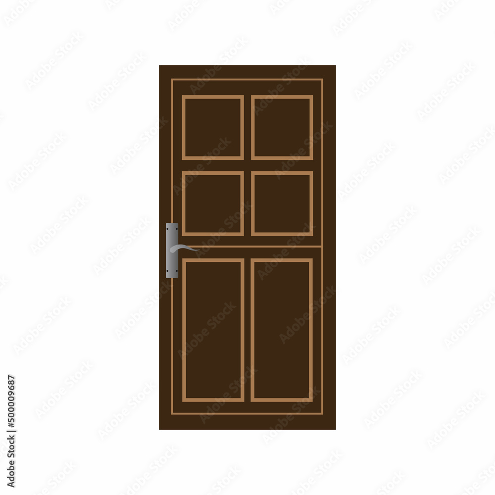 Modern doors front entrance doors house vector Modern doors front entrance doors house vector