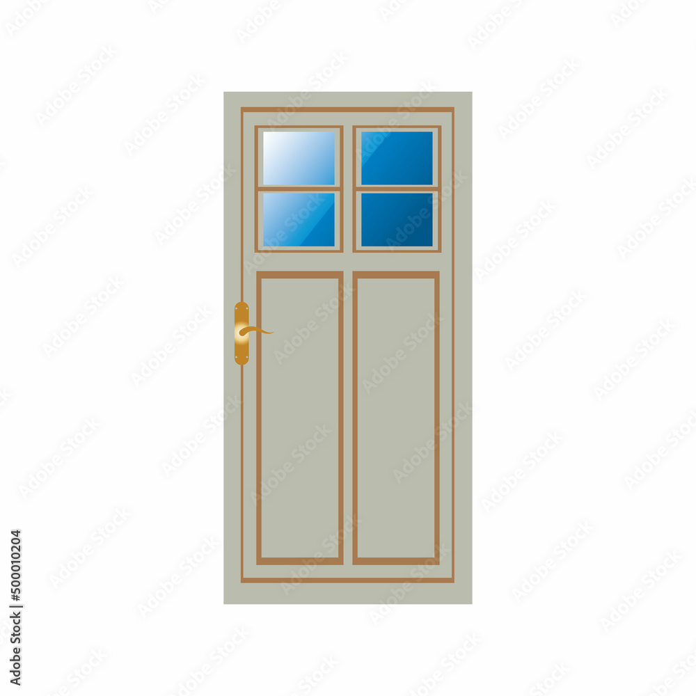 Obraz premium Modern doors front entrance doors house vector