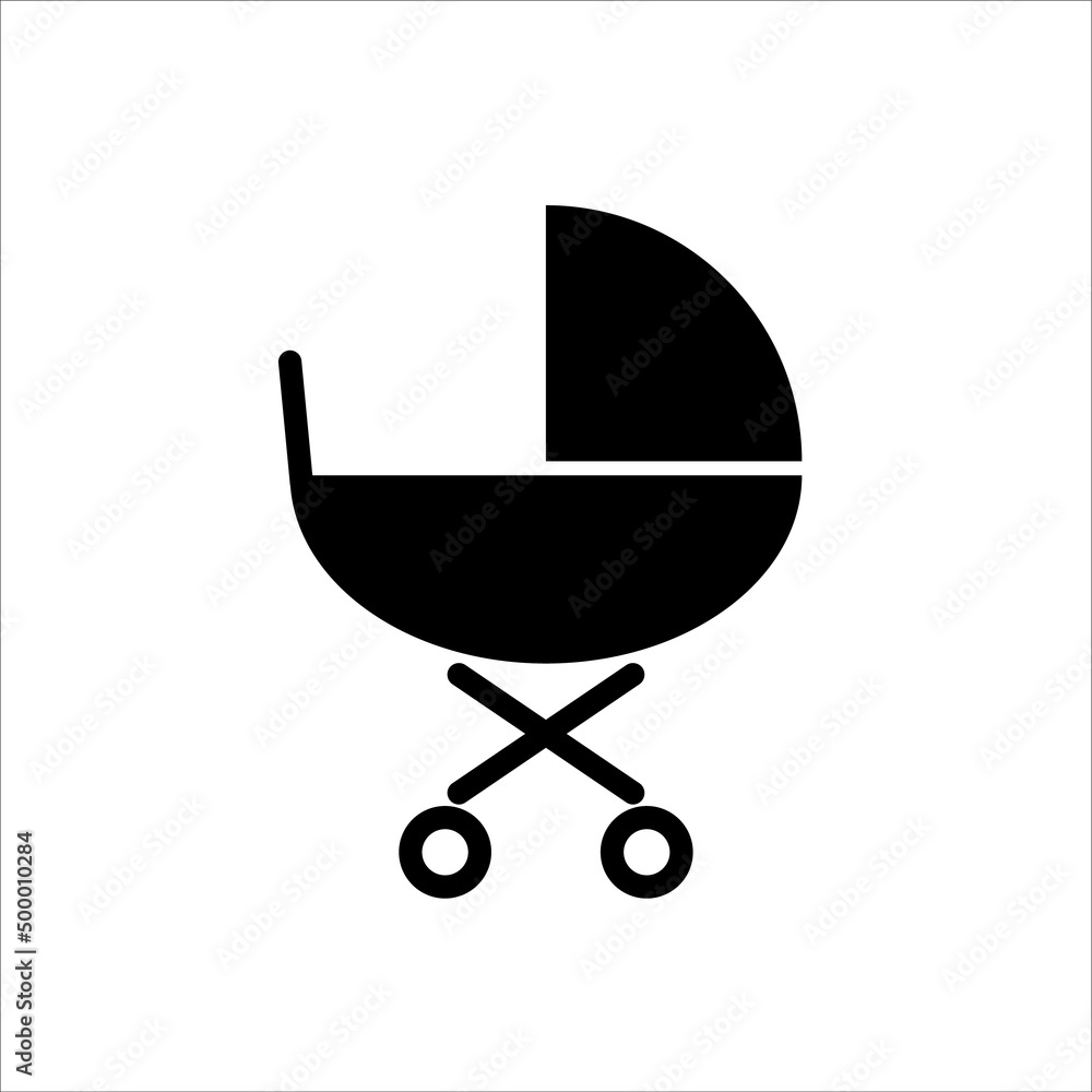 stroller icon vector illustration symbol stroller icon vector illustration symbol