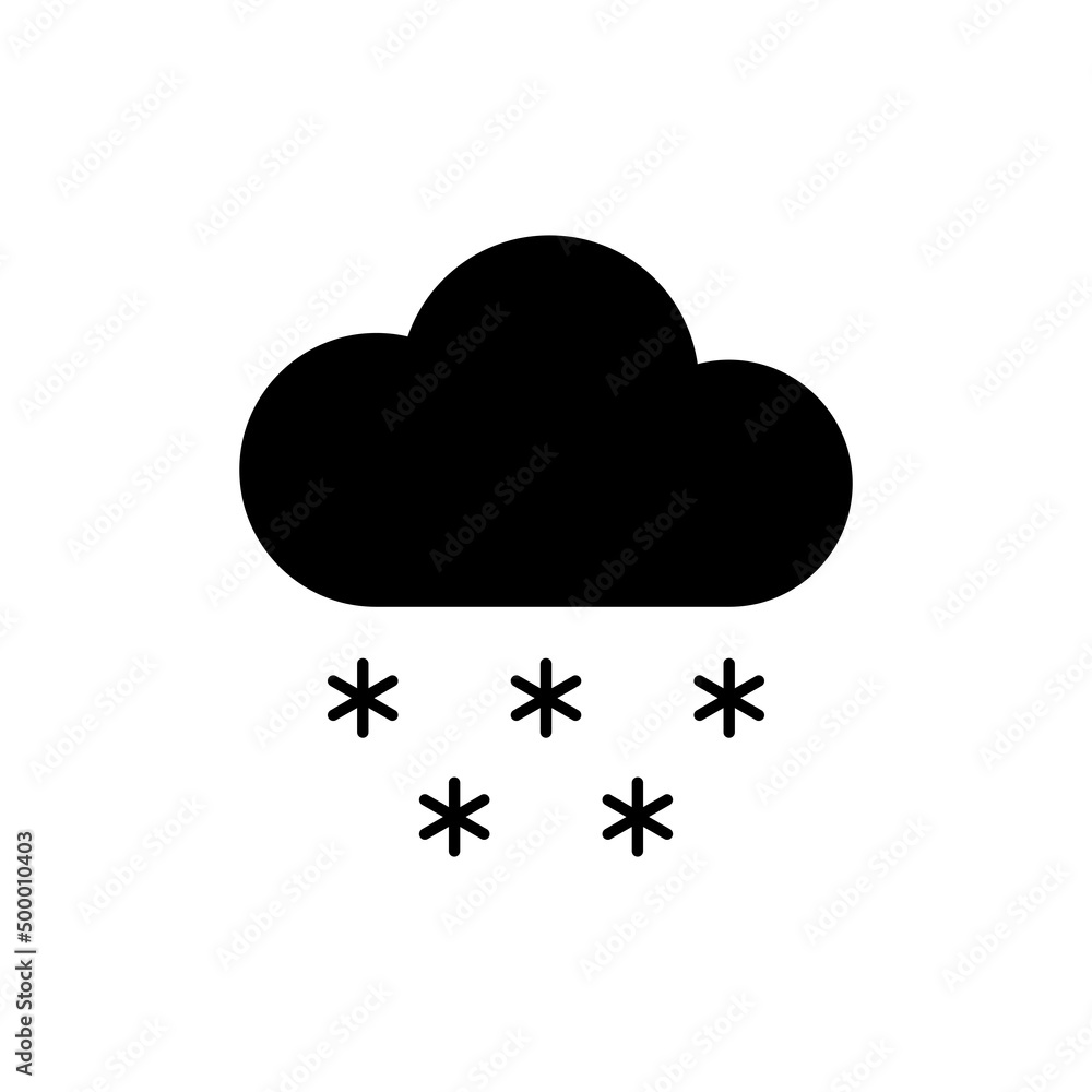 Snowy weather icon Snowy weather icon