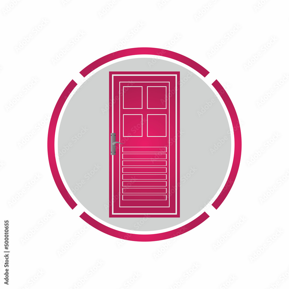 Modern doors front entrance doors house vector Modern doors front entrance doors house vector