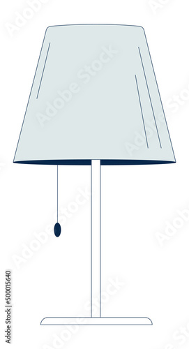 Table lamp icon. Classic light for home decoration