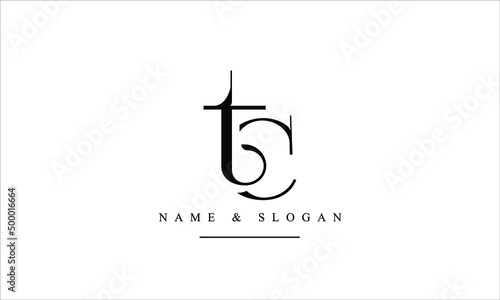 TC, CT, T, C abstract letters logo monogram photo