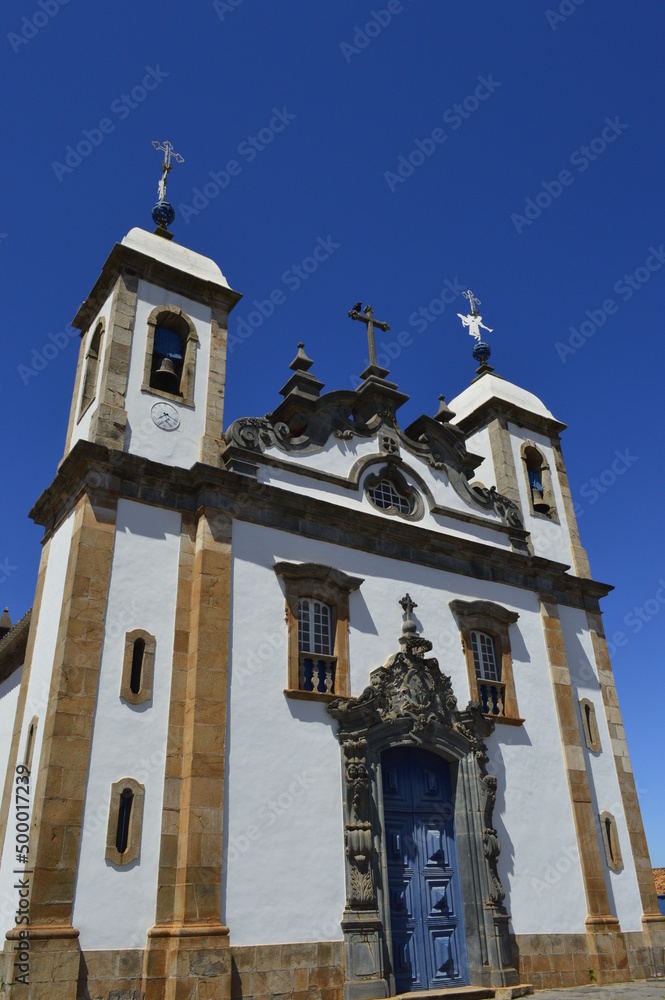 Fototapeta premium Igreja de São Francisco de Assis com obras de Aleijadinho