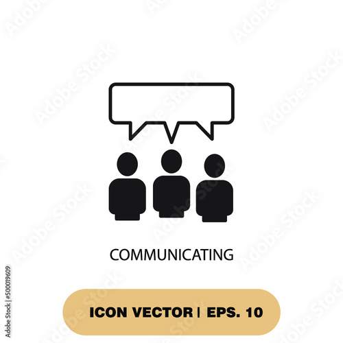 communicating icons  symbol vector elements for infographic web