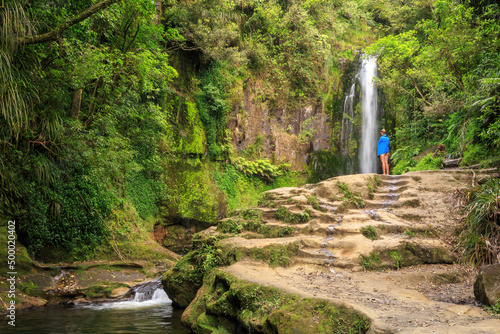 Kaiate Falls, a beautiful waterfall near Tauranga in the Bay of Plenty, New Zealand photo