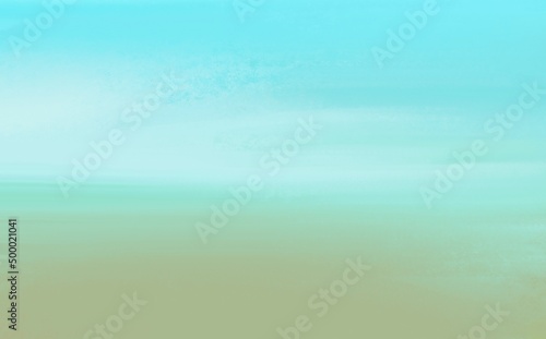 Minimalistic background template, canvas primer illustrating calm relaxing landscape of seashore and pure sky. Great as digital blank for further design ideas and artistic concepts. Drawn by hand.