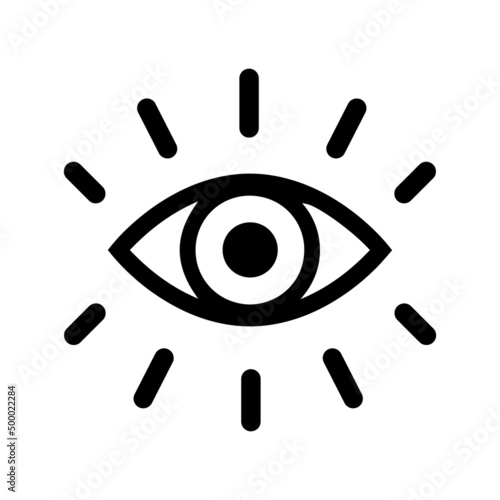eye icon. Eye icon isolated on white background. Vector illustration